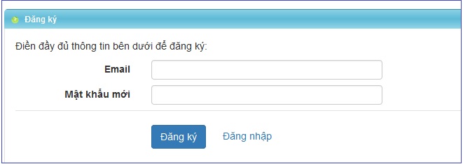 Hướng dẫn tạo tài khoản h2