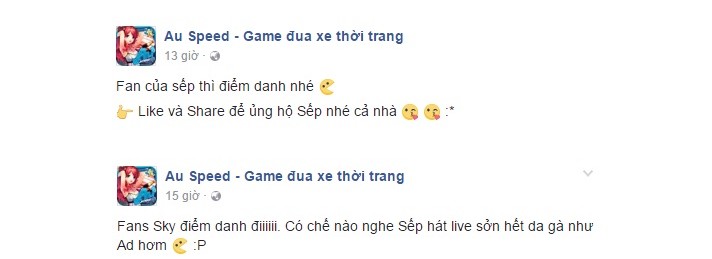 Fan Sơn Tùng phát sốt với tựa game mới “Au Speed” ngập tràn hình ảnh của “Sếp”