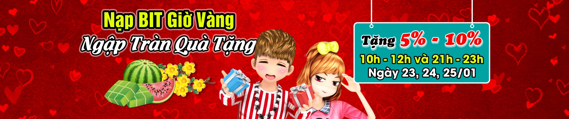Nạp Bit Giờ Vàng - Ngập Tràn Quà Tặng 1