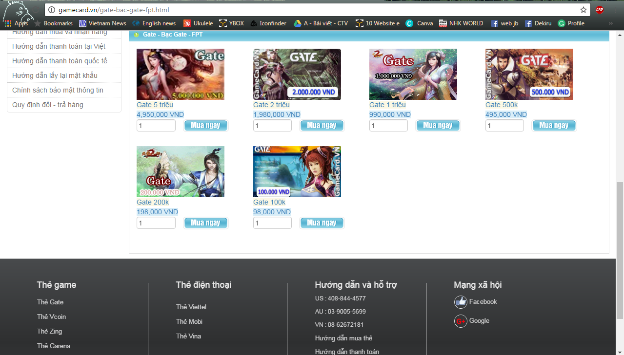 Mua Thẻ Gate Tại Gamecard Và 3 Lưu Ý Cần Biết