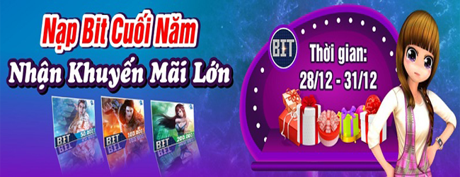 Nạp BIT Cuối Năm - Nhận Khuyến Mãi Lớn