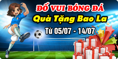 ĐỐ VUI BÓNG ĐÁ – QUÀ TẶNG BAO LA