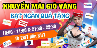 Khuyến Mãi Giờ Vàng - Bạt Ngàn Qùa Tặng