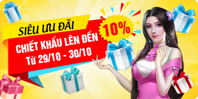 Siêu Khuyến Mãi Tháng 10 - Chiết Khấu Lên Đến 10%