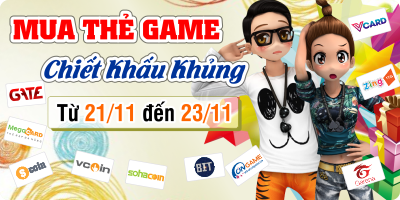 Mua Thẻ Game - Chiết Khấu Khủng