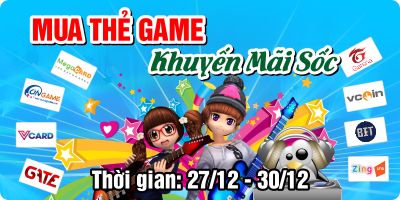 Mua Thẻ Game - Khuyến Mãi Sốc