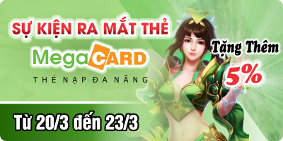Sự Kiện Ra Mắt Thẻ Megacard - Tặng 5%